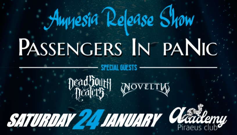 Passengers In Panic - Παρουσίαση νέου άλμπουμ “Amnesia”